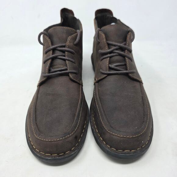 Clarks Wallabee Brown Leather Moc Toe Chukka Boots Mens Size 9 - Picture 3 of 8